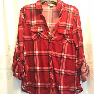 Fashion nova plaid top